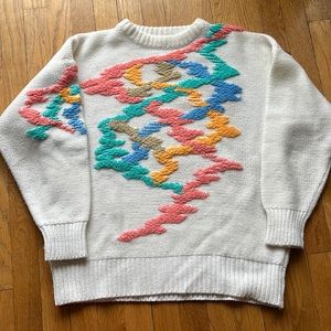 Vintage multicolor sweater size large